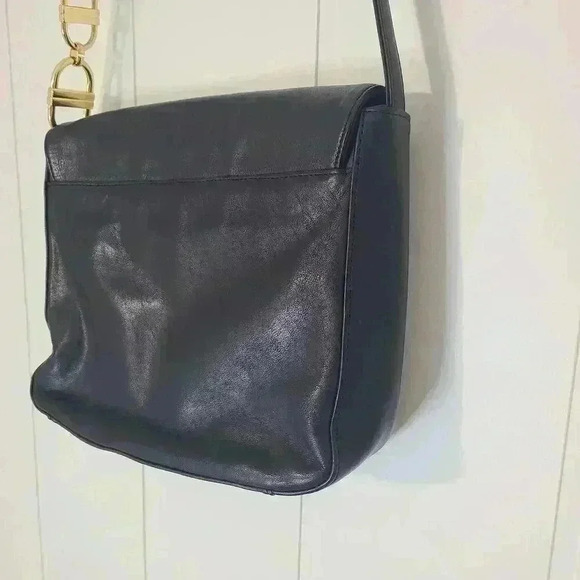 Charter Club Leather Black Purse with Gold Detail - Picture 10 of 15